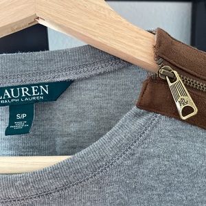 Grey Lauren Ralph Lauren Long sleeve shirt with zipper